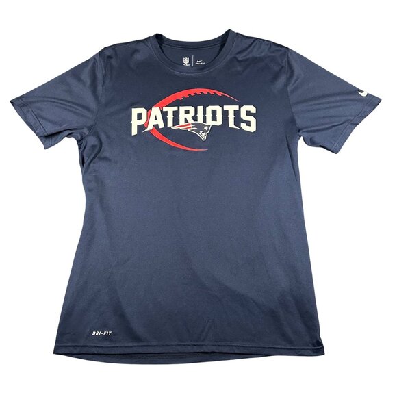 New England Patriots Shirt Mens Large NFL Football Nike Dri-FIT Team Apparel - Picture 1 of 10